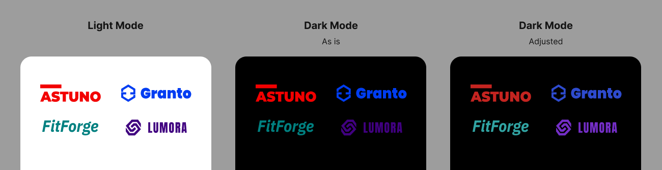 Estimating Brand Logo Colors for Dark Mode