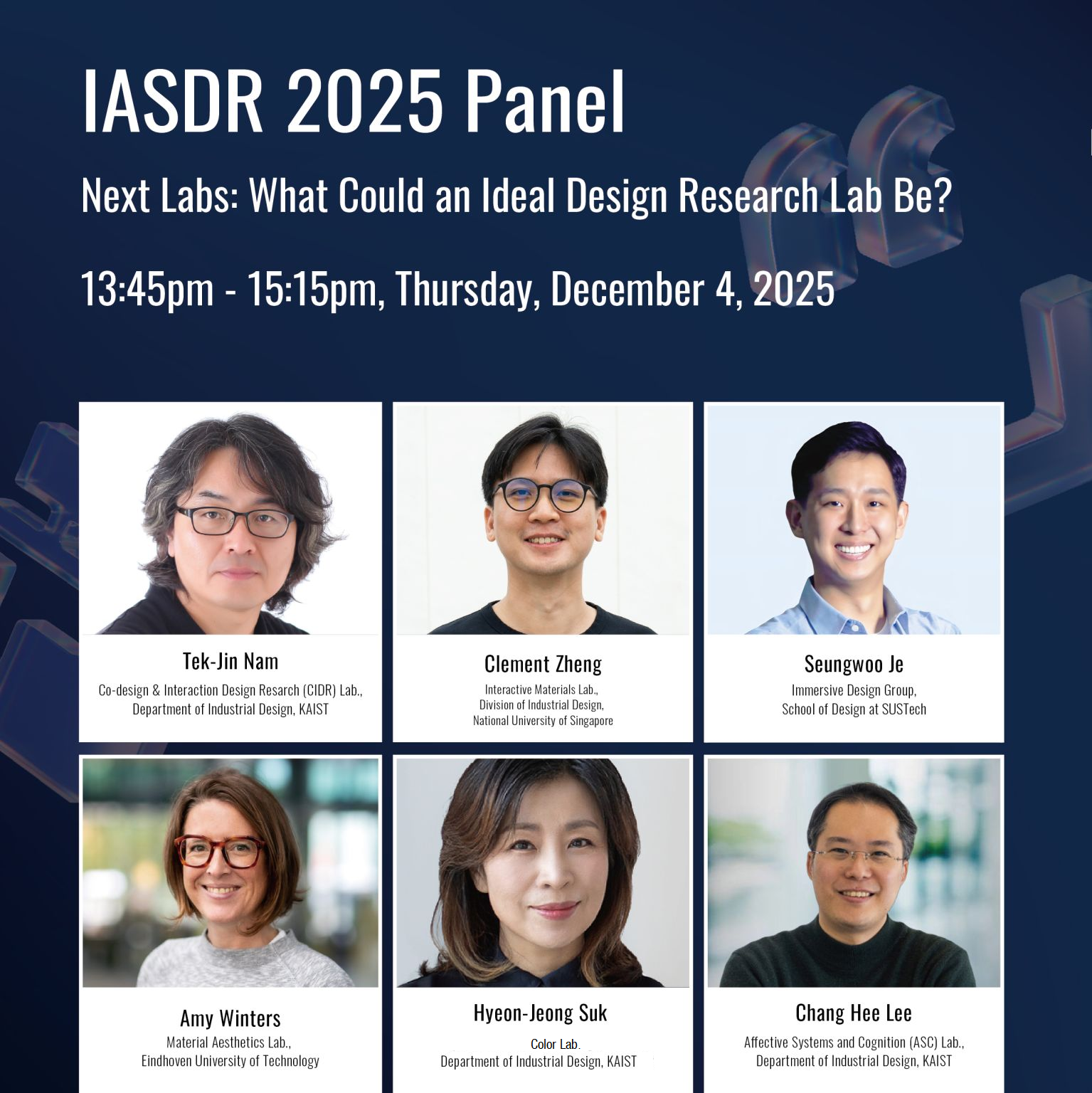 Panel at IASDR2025